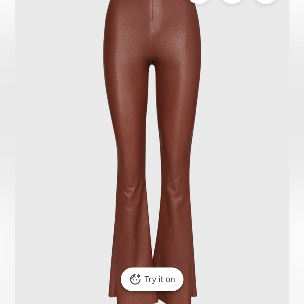 LIKE NEW Steve Madden Citrine Faux Leather Pant in Cognac